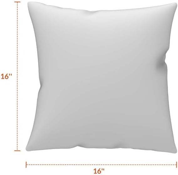 Covers & All Sunbrella Indoor/Outdoor Throw Pillows, Square Throw Pillows Inserts with Covers Set of 2 (Canvas Navy, 16x16)