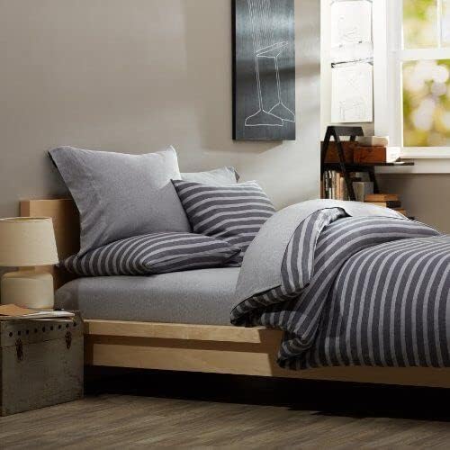 Full XL 100% Microfiber Double Brushed Sheet Set - Extra-Soft, Breathable & Wrinkle-Free - 15" Deep Pockets, 54" x 80" - Ideal for Extra Long Full Beds - 4PC Set (Full XL, Dark Grey)