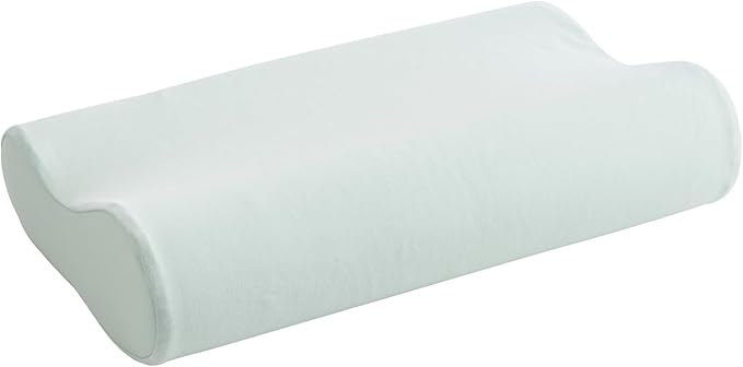 Tiny Twinkle Toddler Pillow with Fitted Pillowcase | Ergonomic Shape with Resilient, Cloud-Like Memory Foam for Comfortable Sleeping - Kids Travel Pillows (Ice Blue)