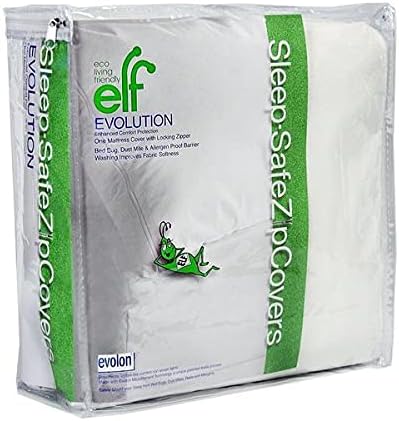 Evolon Allergy Mattress Protector | 9" Twin Zippered Mattress Encasement | Sleep Safe ZipCover