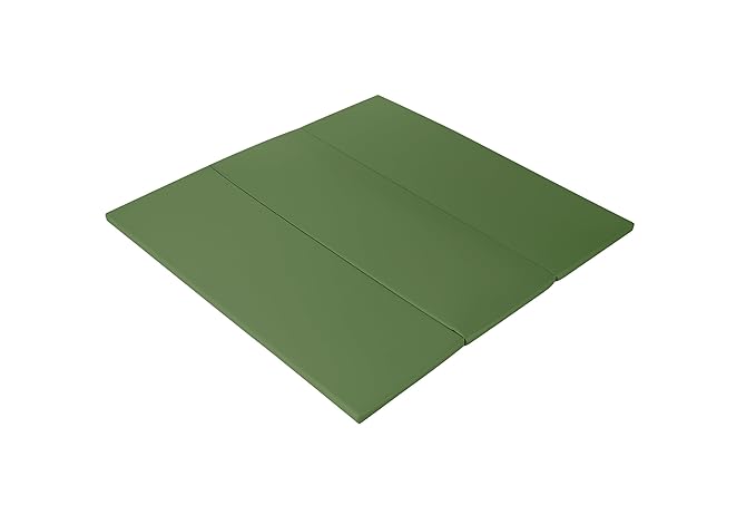 Foam Baby Play Mat: PU Leather Waterproof Kids Playmat - Trifold Floor Mat - Large Play Mat for Playpen Thick Pad Fodable Mattress Soft Toddler Mattress Infant Cushion for Preschool (Green)