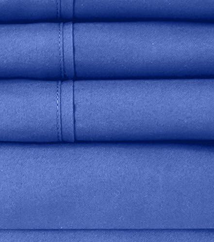 Twin Size Bed Sheets - 4 Piece 1500 Supreme Collection Fine Brushed Microfiber Deep Pocket Twin Sheet Set Bedding - 1 EXTRA PILLOW CASES, GREAT VALUE, Twin, Royal Blue