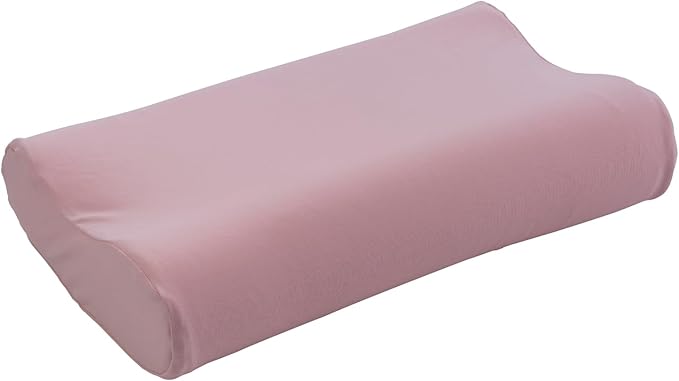 Tiny Twinkle Toddler Pillow with Fitted Pillowcase | Ergonomic Shape with Resilient, Cloud-Like Memory Foam for Comfortable Sleeping | Kids Travel Pillows (Pink)