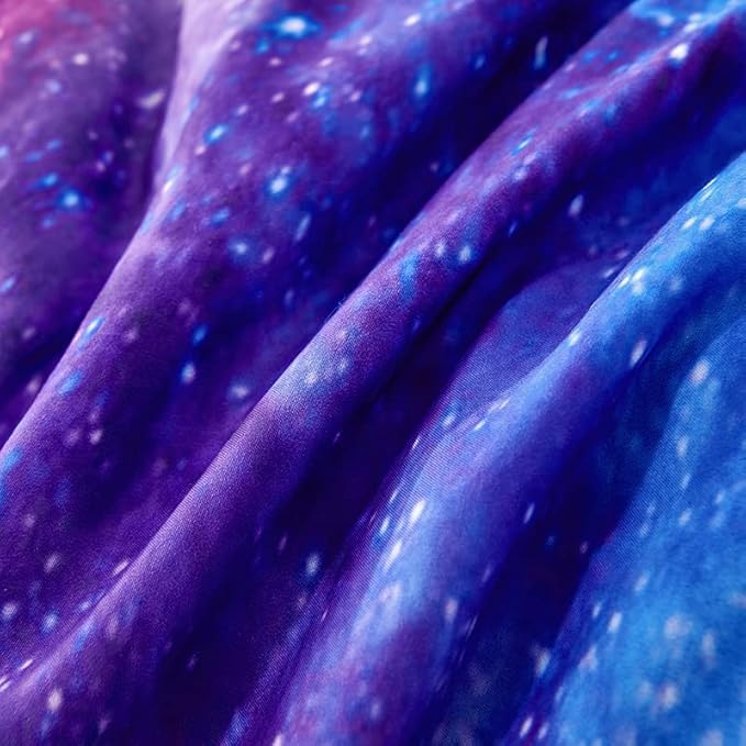 Purple Comforter Set for Girls,Galaxy Comforter Set for Boys Kids,Space Bedding King,Kids Comforter Sets for Girls,Galaxy Bedding Set King with Pillowcases