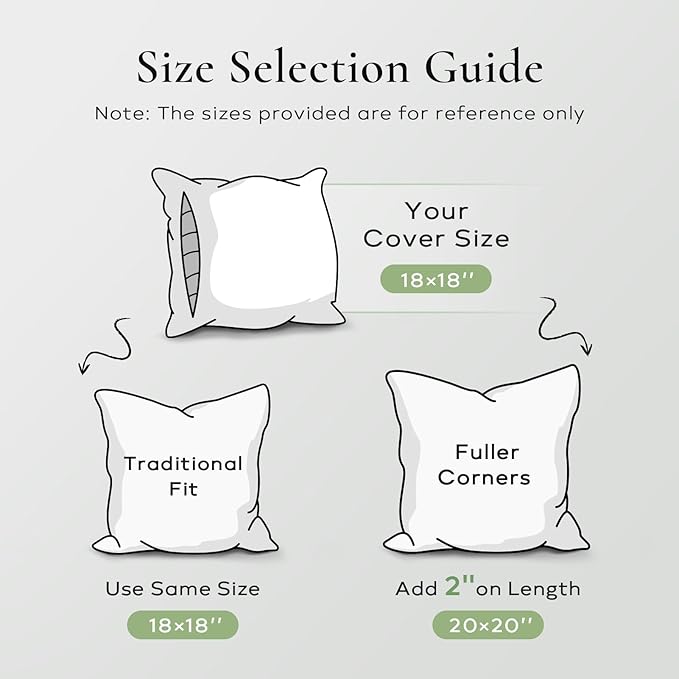 Ashler Home Deco Throw Pillow Inserts (Pack of 2, 16 x 16 Inches, White) - Hypoallergenic 100% Virgin Fiber Square Form Microfiber Throw Pillows for Bed and Couch Pillows | Indoor Decorative Pillow