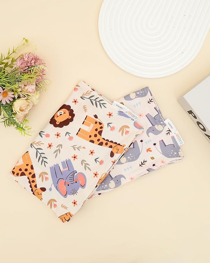 ALVABABY Toddler Pillowcases Stretchy Soft Kids Pillow Cover 2 Pack Fit 13"x 18" or 12"x16" Envelope for Girl Boy Sleepy Travel Christmas 2TPE40A
