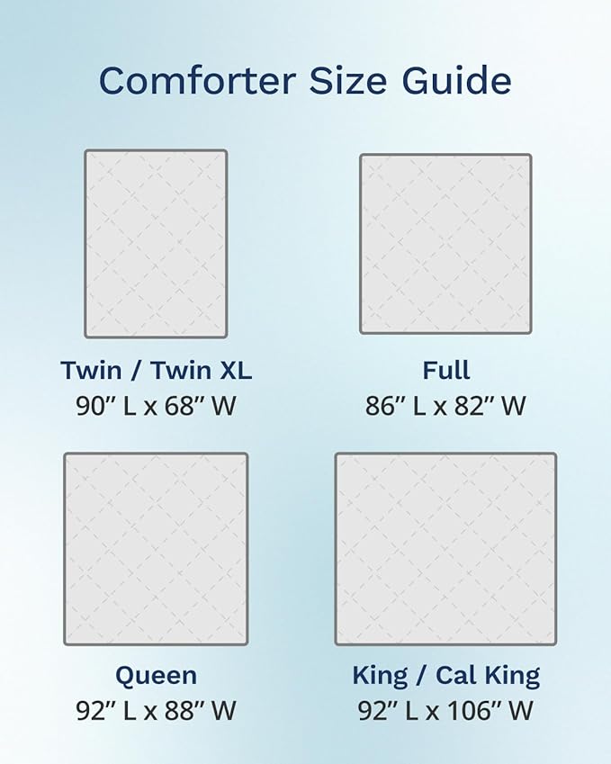 ViscoSoft All Seasons Twin/Twin XL Down Alternative Reversible Quilted Comforter - Breathable Twin Extra Long Premium Soft Microfiber, Gray