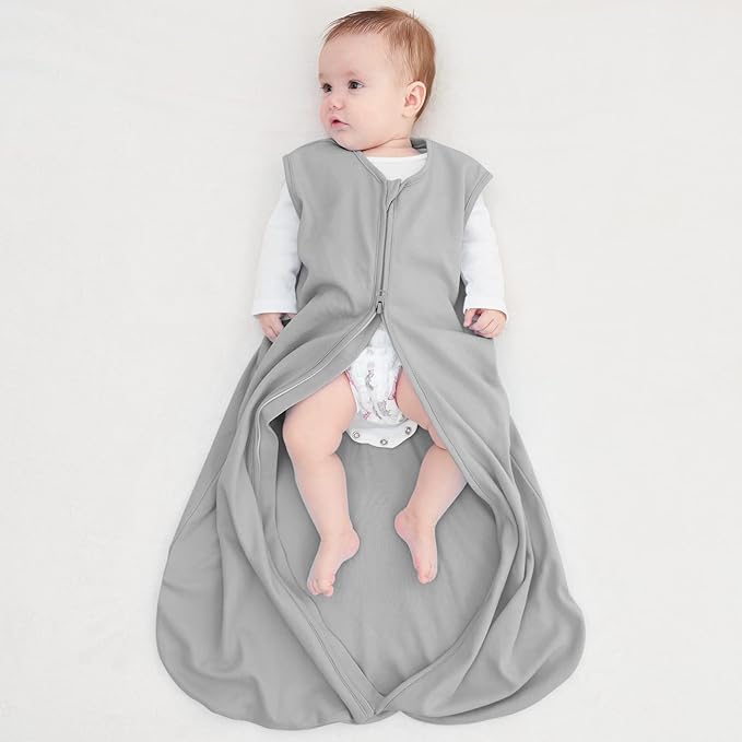 Yoofoss Baby Sleep Sack 18-24 Months Baby Wearable Blanket 100% Organic Cotton 2-Way Zipper TOG 0.5 Toddler Sleeping Sack Lightweight