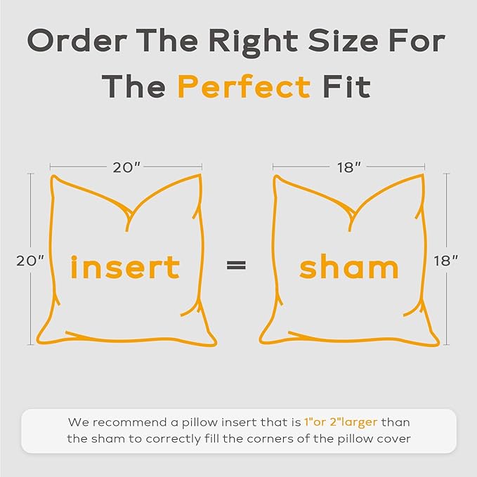 SAVORI Set of 2 Down and Feather Throw Pillow Inserts 20x20 Soft Fluffy Pillow Inserts with 100% Down-Proof Cotton Cover, Decorative Square Cushion Inner for Sofa Couch Bed-White