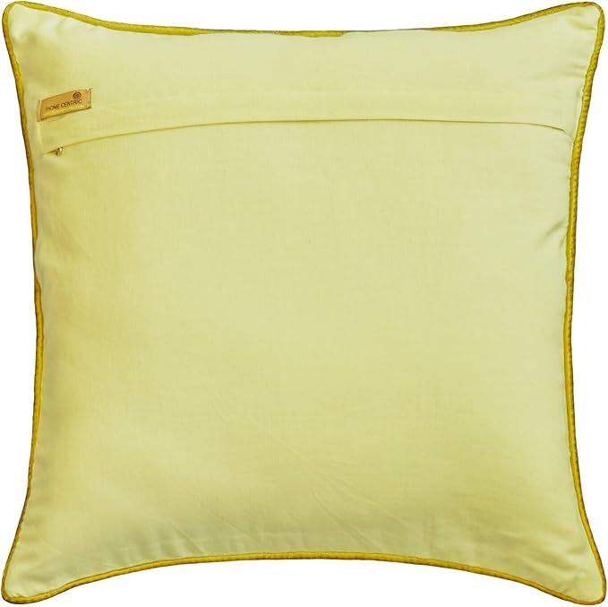 HomeCentric Beige Gold Decorative Bed Runner Queen 74"x18" with One Pillow Cover, Cut Velvet, Beaded Bed Scarf on Velvet Fabric - Serene Symphony