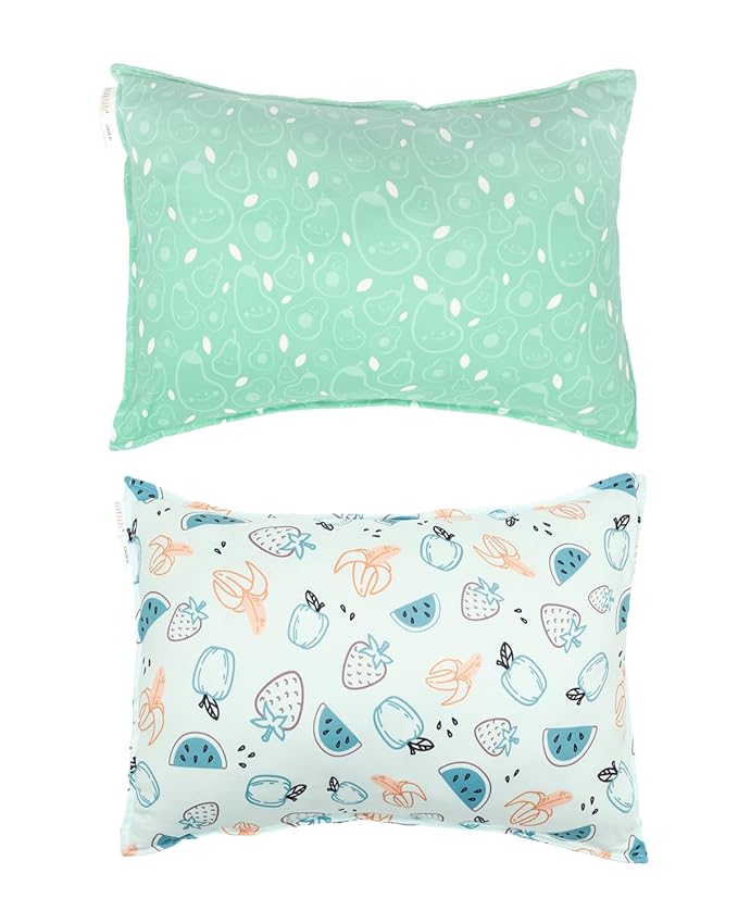 ALVABABY Toddler Pillowcases Stretchy Soft Kids Pillow Cover 2 Pack Fit 13"x 18" or 12"x16" Envelope for Girl Boy Sleepy Travel 2TPE33A