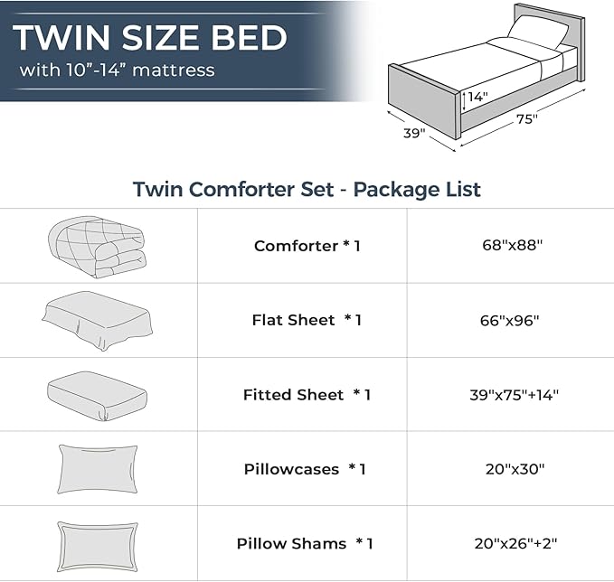 HEVUMYI Red & Black Twin Comforter Set - 5-Piece All Season Bed in a Bag Twin, Ultra Soft Burgundy Bedding Set with Comforter, Flat Sheet, Fitted Sheet, Pillowcases, Pillow Shams, Burgundy Red & Black