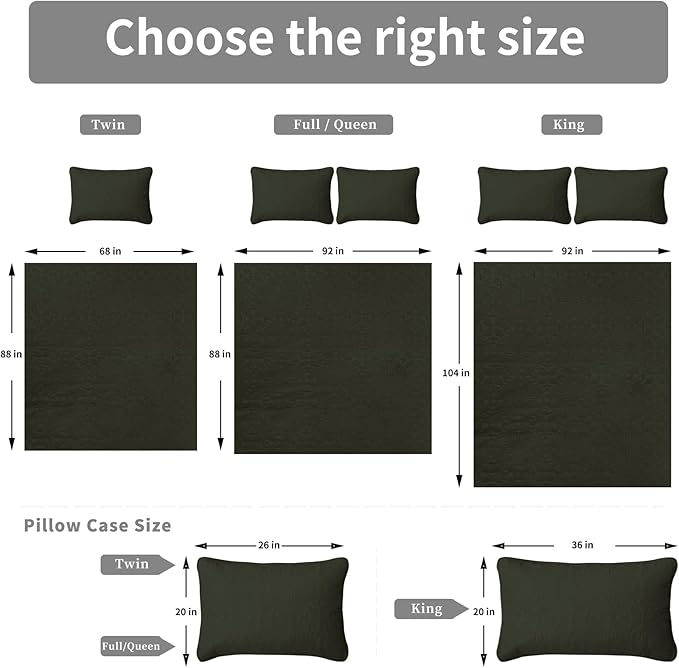 Easy-Going King Size Reversible Quilt Set with 1 Quilt and 2 Pillow Shams, Soft Bed Quilt Cover, Water Resistant Lightweight Microfiber Bedspread, Stain Resistant, Damask-Army Green/Beige