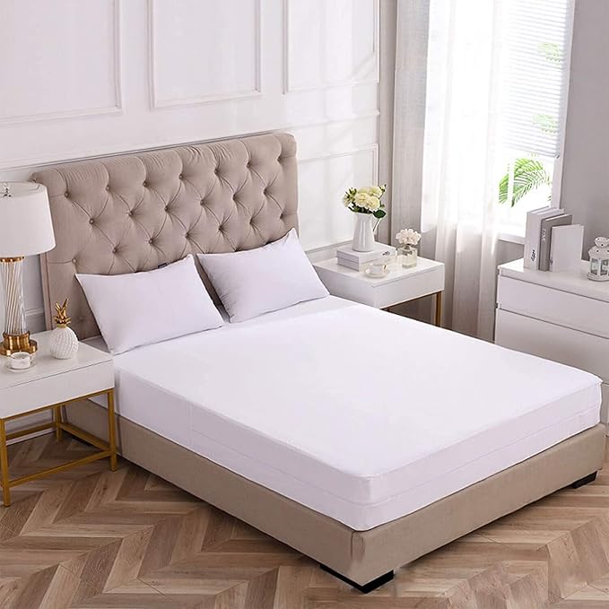 72x80 Zippered Mattress Protector for RV King Bed 100% Waterproof Matress Encasement 6 Sided Complete Cover