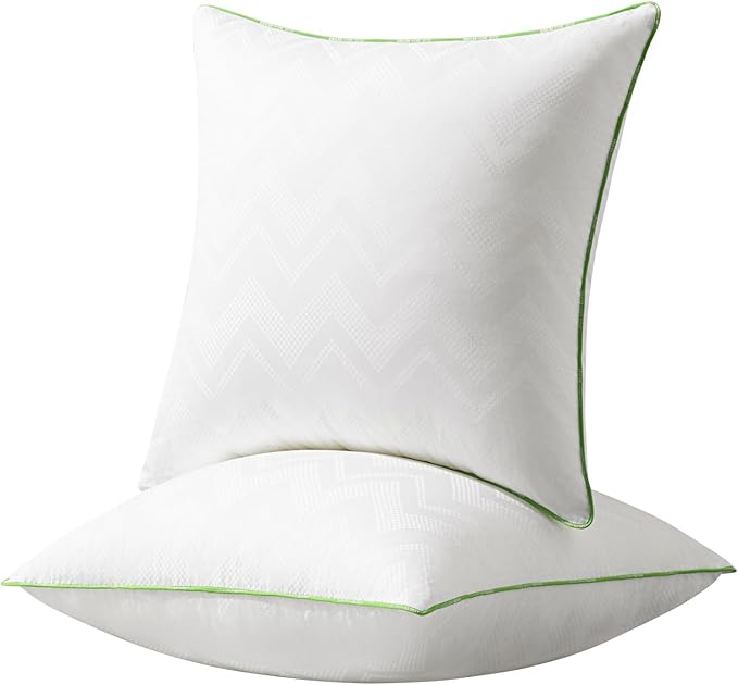 Ashler 26x26 Pillows Insert (Set of 2) - Throw Pillow Inserts with 100% Cotton Cover - 26 Inch Euro Pillows Sofa Stuffer Pillow Inserts -Decorative White Couch Pillow