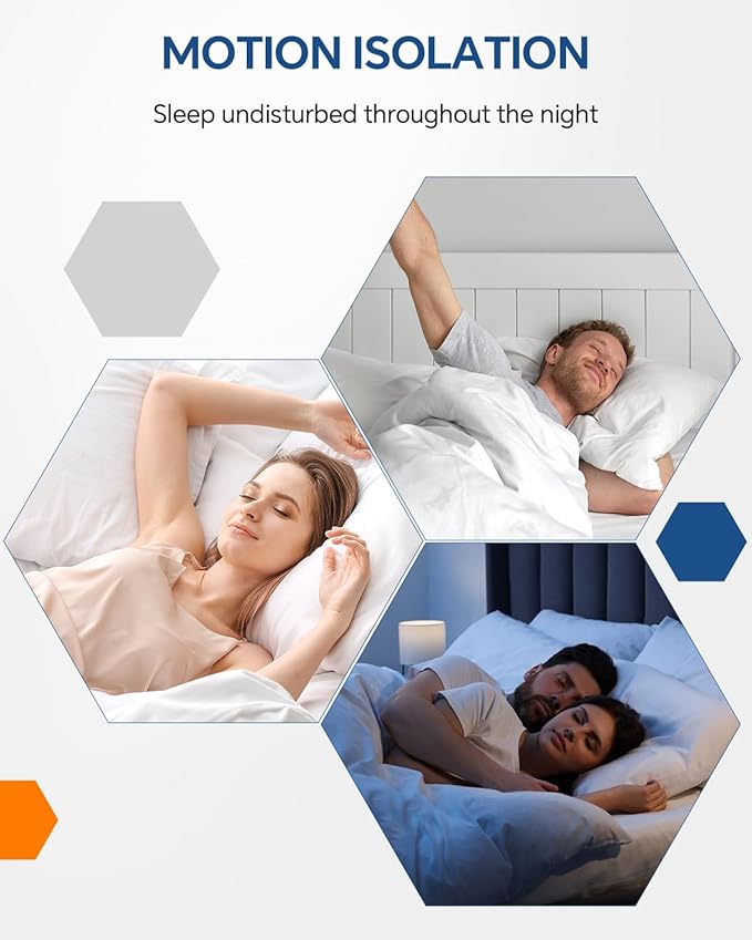BEDELITE Full Mattress Topper Dual Layer 4 Inch Memory Foam Mattress Topper, 2 Inch Pilow Top Mattress Pad and 2 Inch Premium Gel Foam Mattress, with Stretchable Pockets Up to 6"-24"