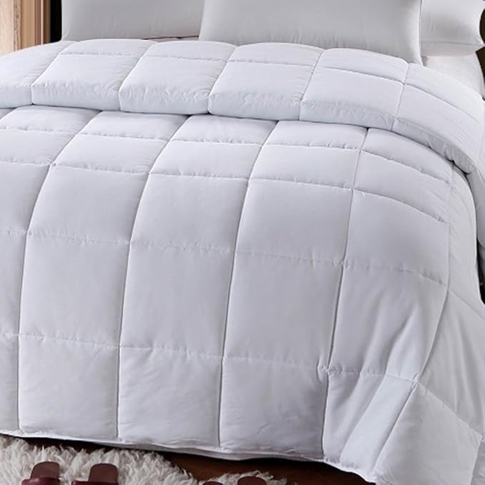 Luxury Egyptian Bed N Bag 8PC Janet Duvet Cover Set Plus Down Alternative Insert, Full/Queen
