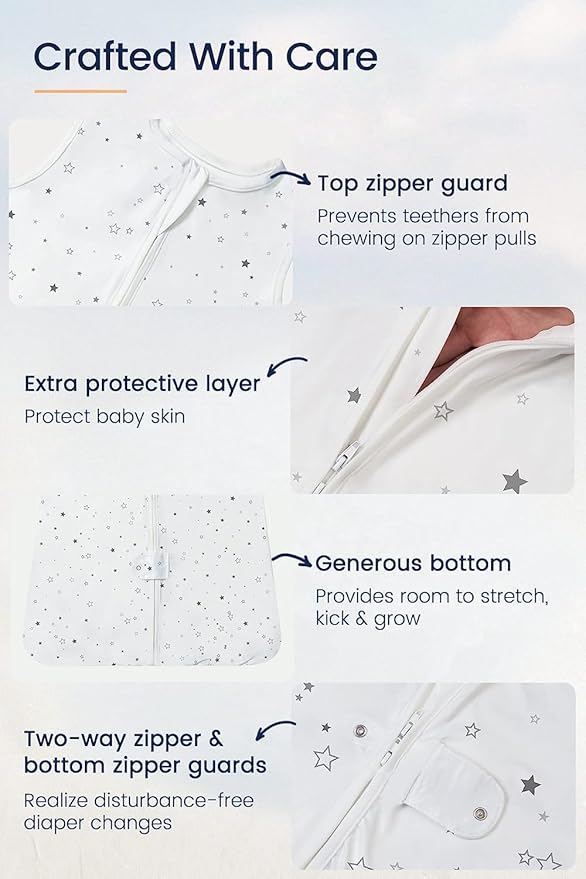 TotAha Dinosaur Toddler Sleep Sack 2T-3T-4T, 0.5 TOG Summer Light Sleeping Sacks, Soft Wearable Blanket Baby Sleep Bag with 2-way Zipper, X-Large