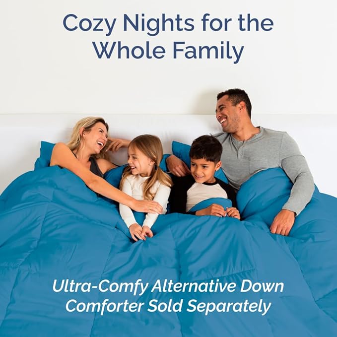 Full XL Size 4 Piece Sheet Set - Comfy Breathable & Cooling Bed Sheets Set - Hotel Luxury Bedding for Women, Men, Kids, Teens, Boys & Girls - Deep Pockets, Soft, Wrinkle Free - Oeko-Tex - Denim Blue