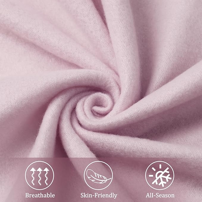 Kinlop Fleece Blanket Bulk 60 x 50 Inch Soft Lightweight Fleece Cozy Blanket Warm Throw Plush Pet Throw for Bed Couch Sofa Home Office Wedding Gifts Travel Camping(Taro Purple,40 Packs)