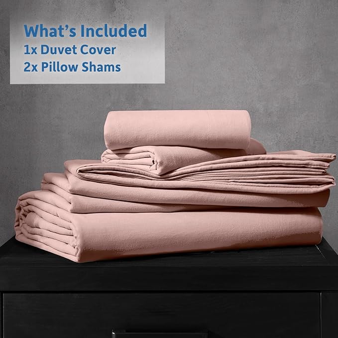 Nestl Blush Pink California King Duvet Cover Sets - Soft Prewashed Cal King Duvet Cover, 3 Piece, with Zipper Closure, 1 Duvet Cover 104x98 inches and 2 Pillow Shams