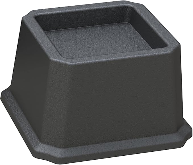 Bed Risers 2 Inch Set of 9, Heavy Duty Bed Elevators Lifts Up 2000 lbs Furniture Riser for Sofa and Table, Black