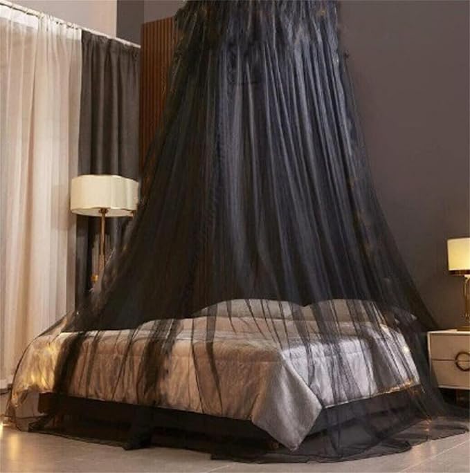 Comtelek Mosquito Net Bed Canopy for Girls,King Canopy Bed Curtains Full Queen Size from Ceiling,Dome Mosquito Netting Bed Tent Twin Girls Princess Canopy Bed White Decor for Baby Crib