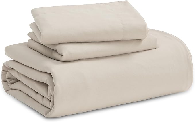 Bedsure Duvet Cover King Size with Fitted Sheet - 4 Pieces Prewashed Polyester Extra Soft Bedding Set, Includes 1 Duvet Cover 104''x90'' with Zipper Closure, 2 Pillow Shams, 1 Fitted Sheet, Linen