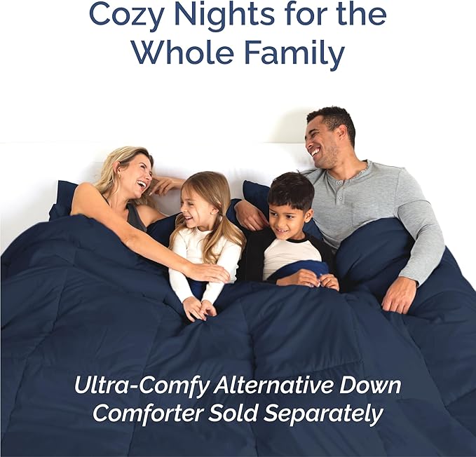 King 6 Piece Sheet Set - Comfy Breathable & Cooling - Ultra-Soft Hotel Luxury Bedding Set with 8-16 Inch Deep Pockets - 1 Flat & 1 Fitted Sheet & 4 Pillowcases - Wrinkle Free & Easy Care - Navy Blue