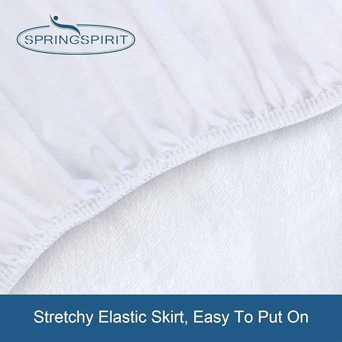 Queen Mattress Protector Waterproof Cover Absorbent Fitted Sheet up - 18'' Deep Pocket Mattress Cover Queen Size Bed Sheets, Terry Machine Wash Protection Mattress Protector