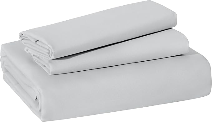 Bedsure Duvet Cover King Size - Soft Double Brushed Bedding Set for Kids & Adults, Zipper Closure, 3 Pieces, Includes 1 Duvet Cover (104"x90") & 2 Pillow Shams, NO Comforter, Silver Grey