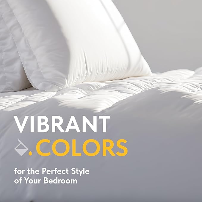 White Classic White Duvet Cover King Size, Microfiber Duvet Cover with Zipper, Set of 1 Down Comforter Cover with 2 Pillow Shams, Luxury Comforter Cover King Size | Comforter Not Included