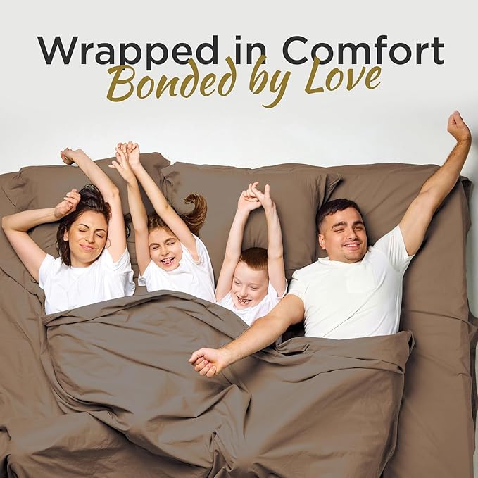 Full XL 100% Microfiber Double Brushed Sheet Set - Extra-Soft, Breathable & Wrinkle-Free - 15" Deep Pockets, 54" x 80" - Ideal for Extra Long Full Beds - 4PC Set (Full XL, Macha)