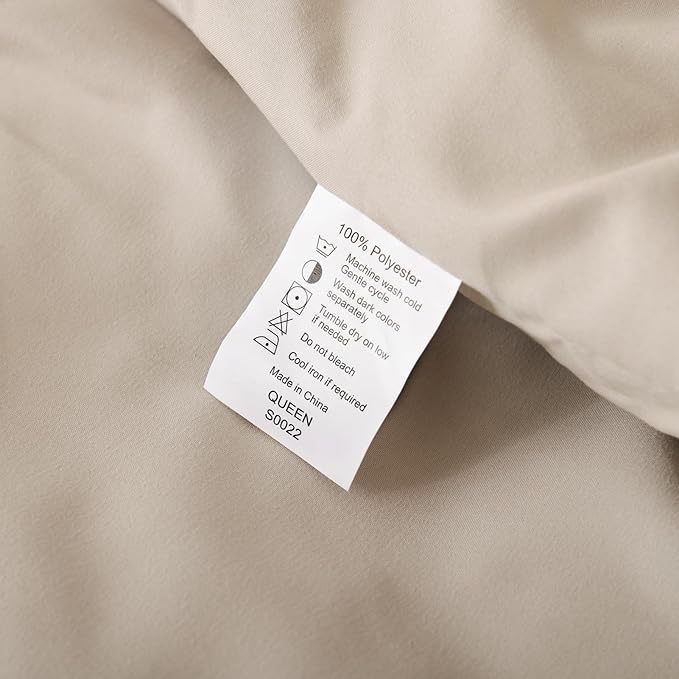 ROSGONIA California King Comforter Set Light Khaki, 3pcs (1 Boho Cal King Comforter & 2 Pillowcases) All Season Lightweight Bedspread Bedding Blanket