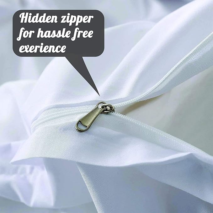 Queen Duvet Cover 800 Thread Count 100% Egyptian Cotton Long Staple Quilt 1 Duvet Cover 2 Pillow Shams Pinch Pleated Silky Soft, Breathable Cover Set 3 Piece Set for Comforter(Silver Grey)
