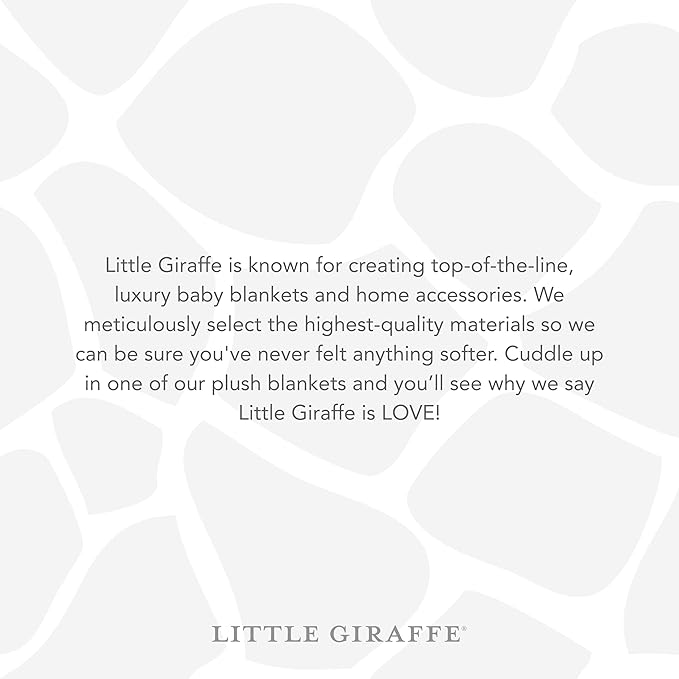 Little Giraffe Posh Mink Baby Blanket - Double-Sided Ultra Soft Plush Fabric, for New Moms, Newborn Must-Have for Girls & Boys, Cozy & Cuddly Comfort Blanket, 29" x 35", Cream