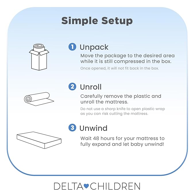 Delta Children Starlit Sky 2-Stage Crib and Toddler Mattress for Infants & Toddlers - Removable Machine Washable Mattress Cover - Waterproof - GREENGUARD Gold - Made in USA, Green