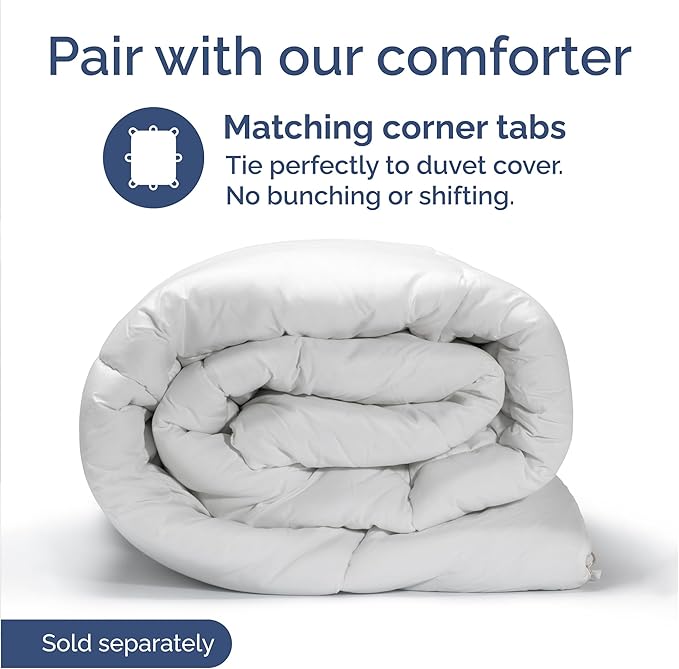 Duvet Cover Cal King Size - Extra Soft Cal King Size Duvet Cover - Lightweight, Breathable & Fade Free with Zipper Closures and Ties - 104" x 98" Inches - (Heathered Blue) Comforter Not Included