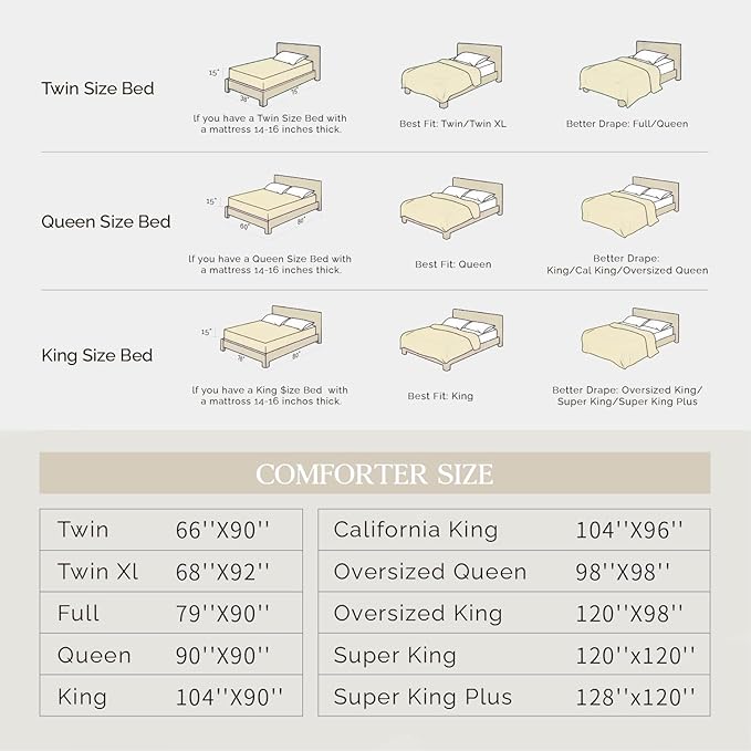 Andency California King Comforter Set Khaki (104x96Inch), Pinch Pleat Cal King Comforter Set 3 Pieces, Oversized King Pintuck Bed Comforter, Microfiber Down Alternative Comforter Bedding Set