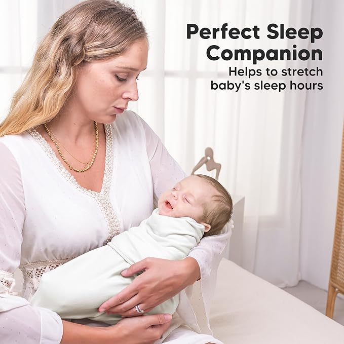 Baby Swaddle Sleep Sacks with Zipper - 3-Pack Swaddles for Newborns 0-3 Months, Infant, Baby Girls, Boys, Soft & Durable Newborn Sleep Sack, Easy Diaper Change Swaddling Blanket (Soft White, OS)