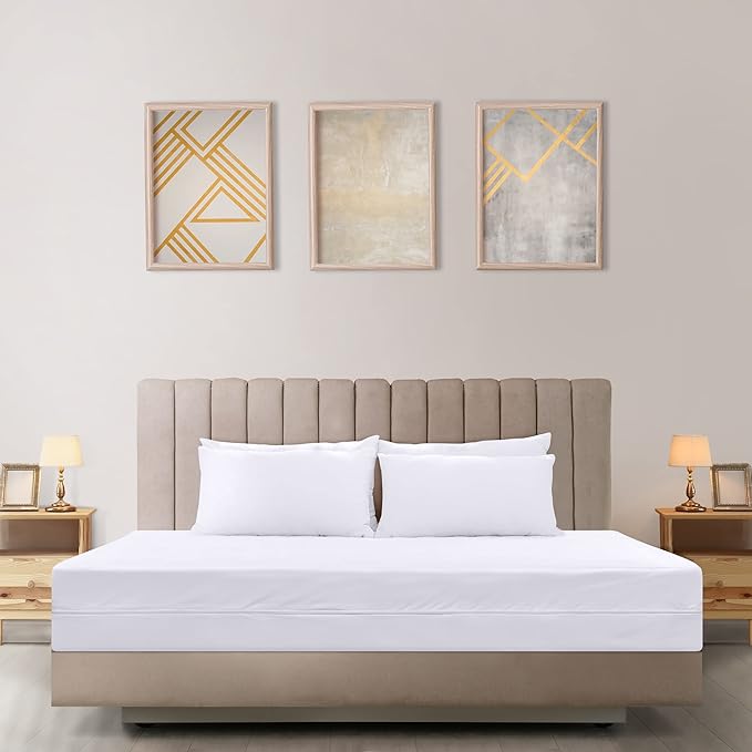 Utopia Bedding Mattress Protector Zippered Twin Size (Pack of 10), 100% Waterproof Bed Bug and Dust Mite Proof Mattress Encasement, Absorbent 6 Sided Mattress Cover