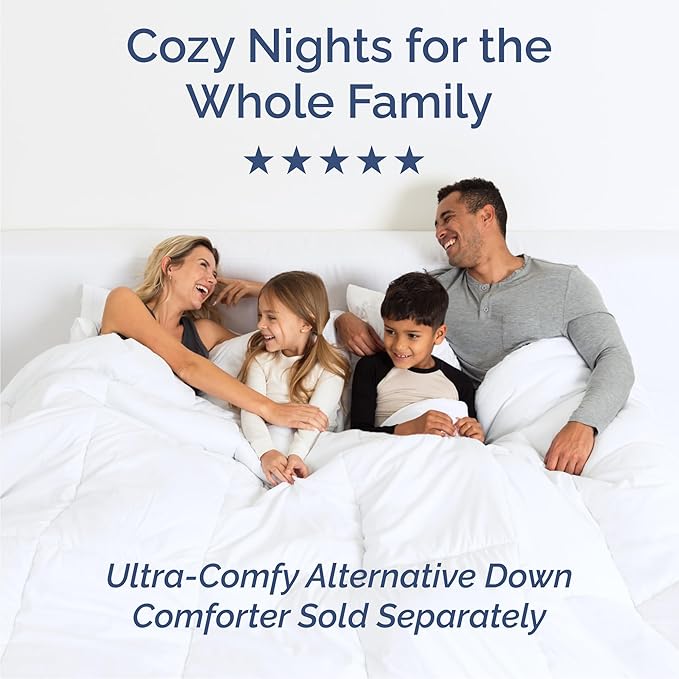Cal King Size 4 Piece Sheet Set - Comfy Breathable & Cooling Bed Sheets Set - Hotel Luxury Bedding for Women, Men, Kids, Teens, Boys & Girls - Deep Pockets, Soft, Wrinkle Free - Oeko-Tex - Off White