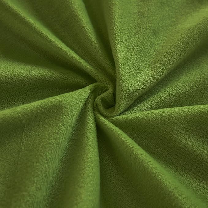 EMME Luxury Green Fuzzy Duvet Cover Set King Size 3 Pieces Fluffy Comforter Cover Set for King Bed Shaggy and Plush Soft Bedding Duvet Covers (Green, King)