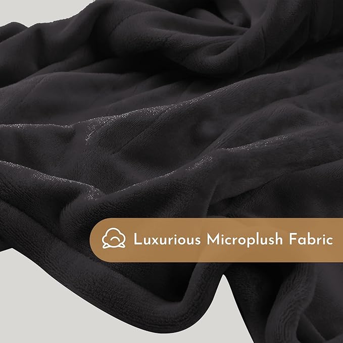 Electric Heated Blanket 72"x84" Full Size Flannel Heated Blanket, Cozy & Warm for All Night, 5 Heat Settings & 10 Hours Auto Off, Machine Washable, Iron Grey