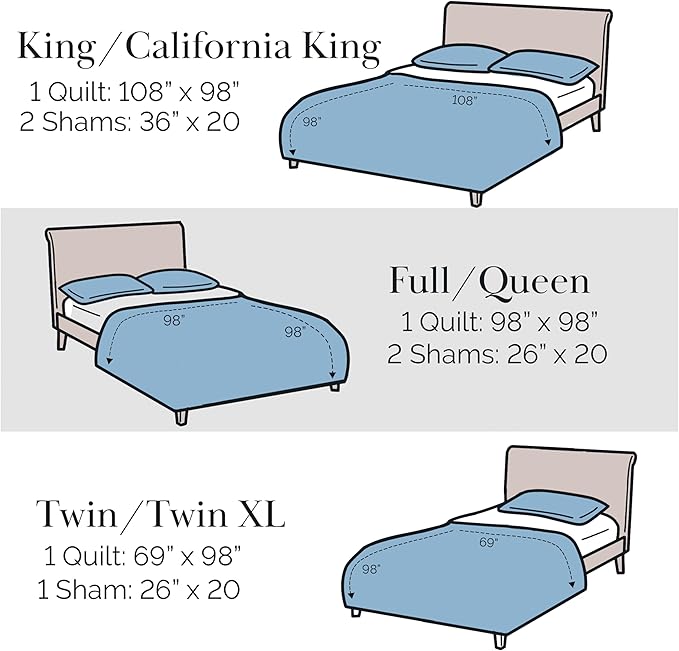 Southshore Fine Living, Inc. Holly Jolly Christmas Quilt Comforter, Holiday Bedding Set 2-Piece Oversized Christmas Bedding Quilt Set with Quilted Shams, Twin/Twin XL