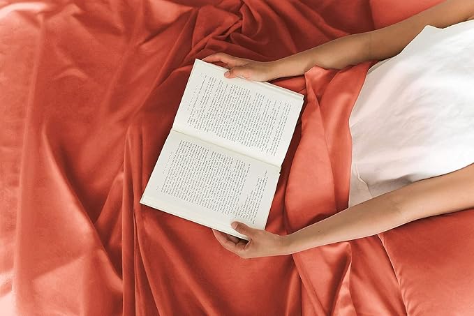 Queen 6 Piece Sheet Set - Comfy Breathable & Cooling - Ultra Soft Hotel Luxury Bedding Set w/ 8-16 Inch Deep Pockets - 1 Flat & 1 Fitted Sheet & 4 Pillowcases - Cozy, Wrinkle Free & Easy Care - Coral