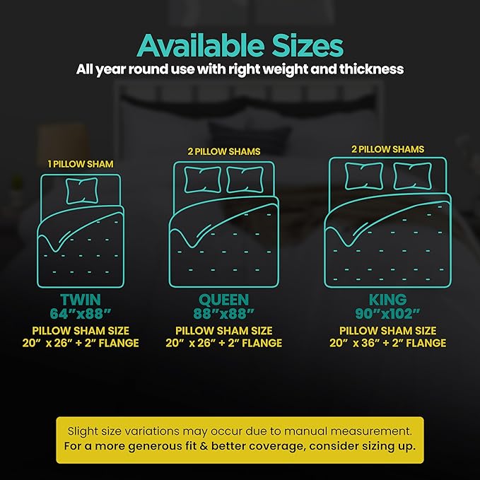 King Comforter Set 3 Piece White by Utopia Bedding, Comforters King Size, Bedding Comforters Sets, Down Alternative Soft Bed Set, 1 Comforter (90 x 102 inches) 2 Pillow Shams (20 x 36 inches)