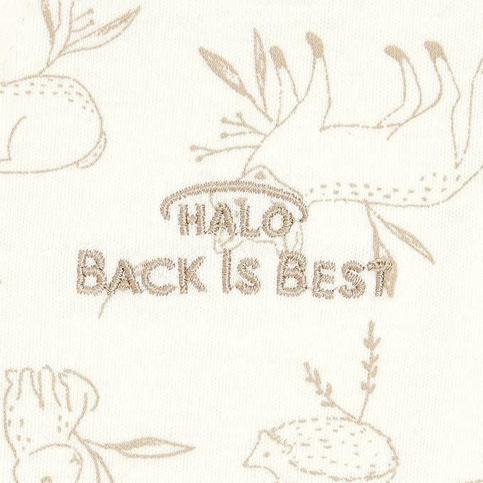HALO SleepSack, 100% Cotton Wearable Blanket, Swaddle Transition Sleeping Bag, TOG 0.5, Lullaby Forest, Medium, 6-12 Months