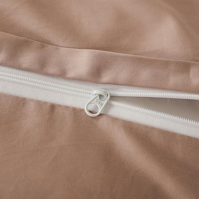 Duvet Cover Set Twin Size Floral Pattern 600 Thread Count Ultra Soft 100% Long Staple Cotton Duvet Cover Sets 3-PC, Breathable Duvet Cover with Zipper Closure & Corner Ties