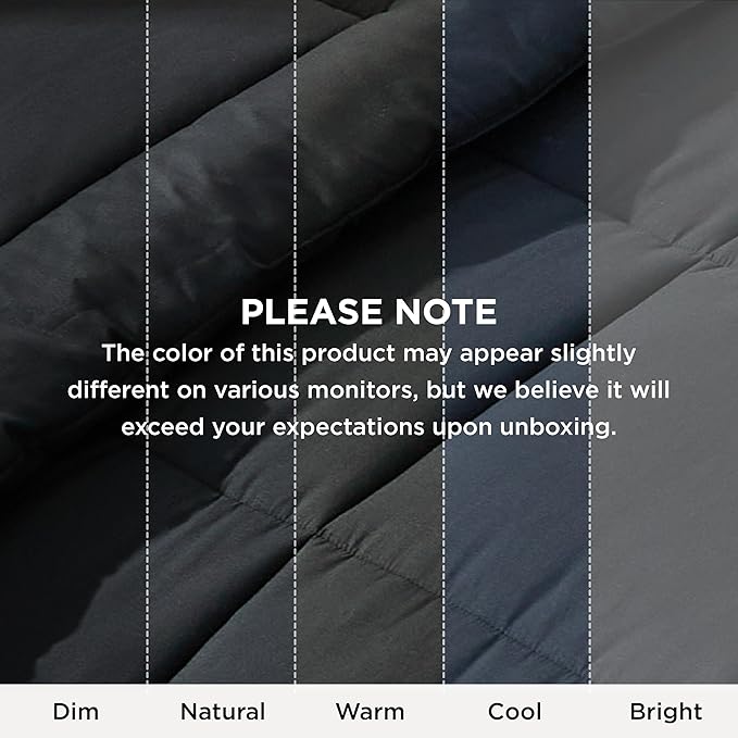Bedsure Comforter Duvet Insert - Quilted Comforters Oversize Queen Size, All Season Duvet, GentleSoft Down Alternative Bedding, with 8 Tabs, Gifts for Women/Men, Black, Oversize Queen 98 x 98 Inches